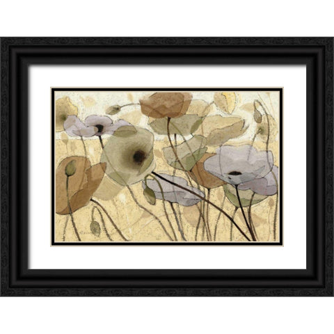 Fluidity IV - WAG Black Ornate Wood Framed Art Print with Double Matting by Novak, Shirley