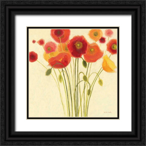 Sizzle I - Wag Black Ornate Wood Framed Art Print with Double Matting by Novak, Shirley