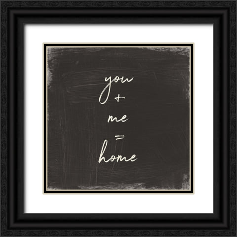 My Home Inspiration I Black Ornate Wood Framed Art Print with Double Matting by Wild Apple Portfolio