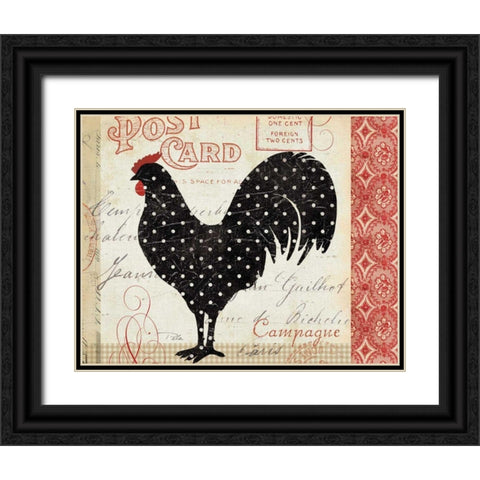 Campagne II Black Ornate Wood Framed Art Print with Double Matting by Pela