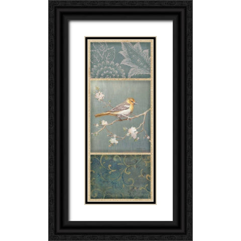 Northern Oriole - Wag Black Ornate Wood Framed Art Print with Double Matting by Nai, Danhui