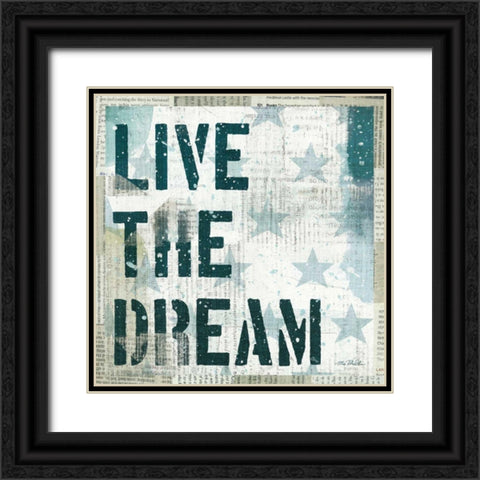 American Dream I Black Ornate Wood Framed Art Print with Double Matting by Mullan, Michael