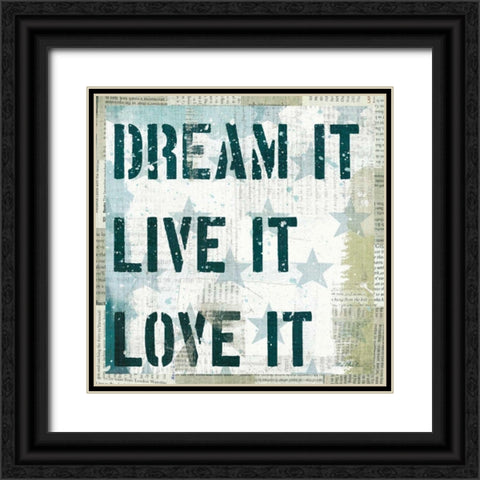 American Dream II Black Ornate Wood Framed Art Print with Double Matting by Mullan, Michael