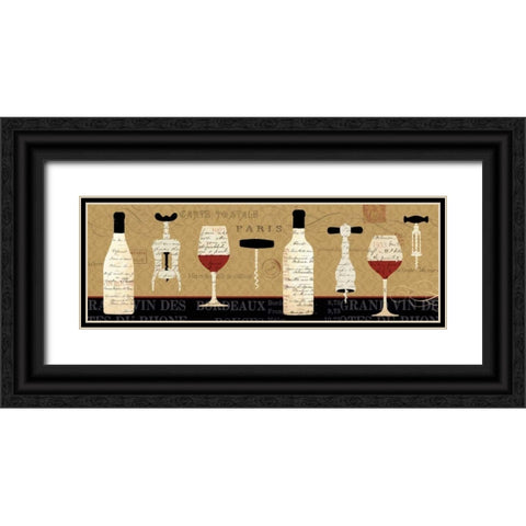 Evening in Paris Black Ornate Wood Framed Art Print with Double Matting by Brissonnet, Daphne