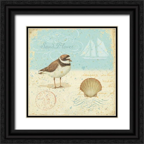 Natural Seashore I Black Ornate Wood Framed Art Print with Double Matting by Brissonnet, Daphne