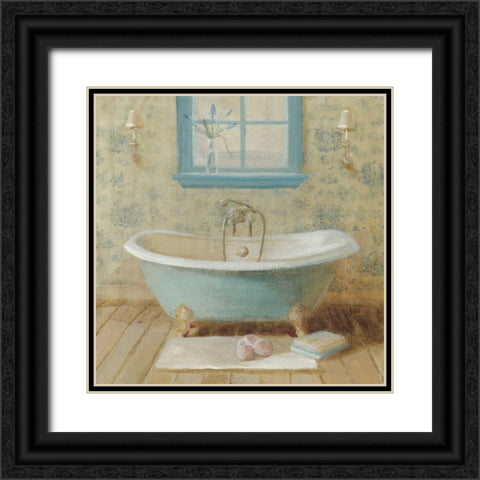 Victorian Bath I Black Ornate Wood Framed Art Print with Double Matting by Nai, Danhui