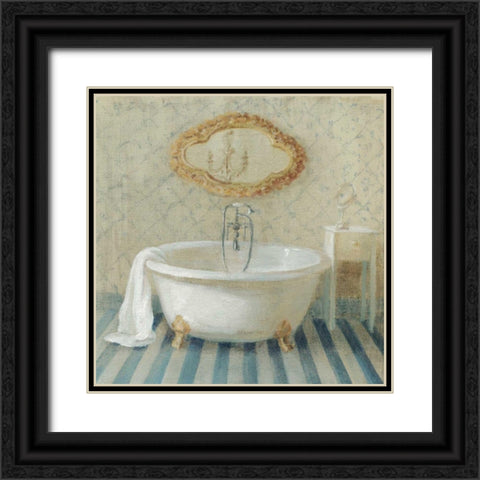 Victorian Bath II Black Ornate Wood Framed Art Print with Double Matting by Nai, Danhui