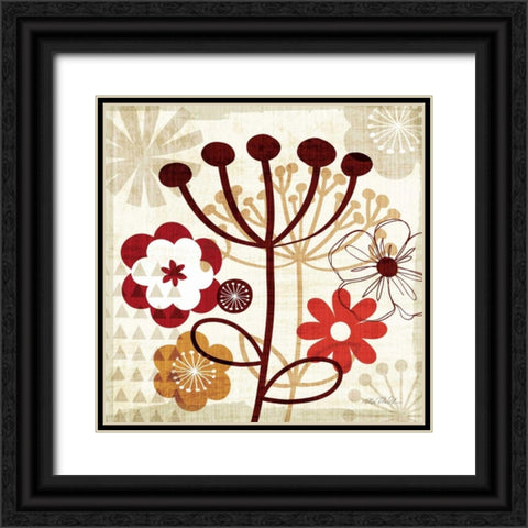 Floral Pop III Black Ornate Wood Framed Art Print with Double Matting by Mullan, Michael