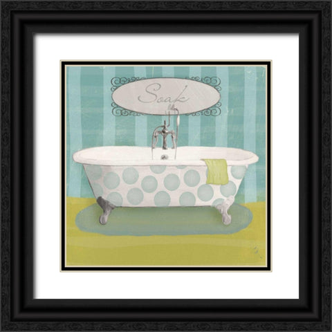 Polka Tub II Black Ornate Wood Framed Art Print with Double Matting by Adams, Sarah