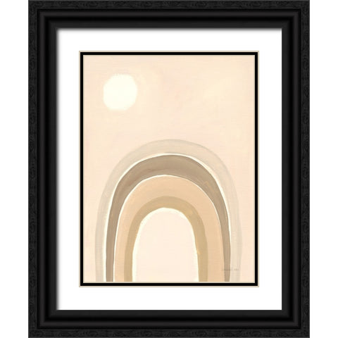 Pastel Arch I Black Ornate Wood Framed Art Print with Double Matting by Nai, Danhui