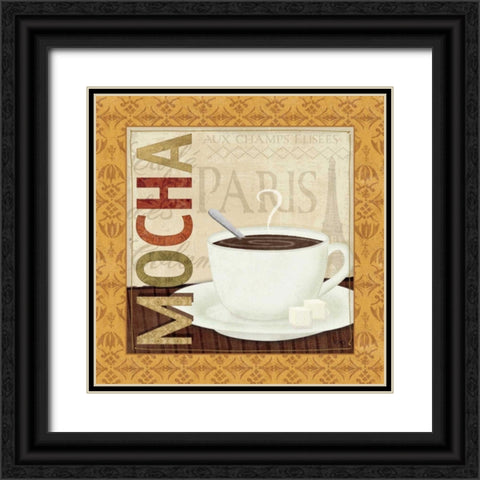 Coffee Cup II Black Ornate Wood Framed Art Print with Double Matting by Charron, Veronique