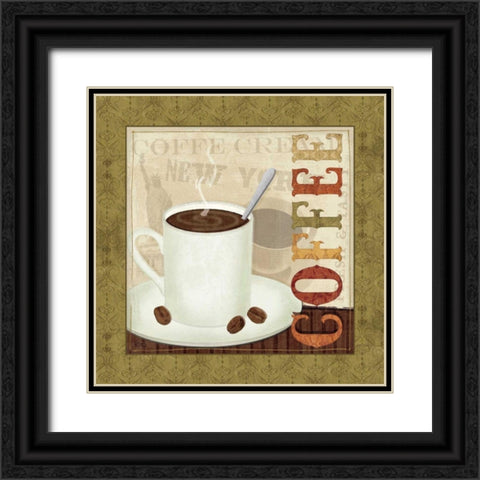 Coffee Cup III Black Ornate Wood Framed Art Print with Double Matting by Charron, Veronique