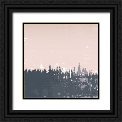 Evening Forest I Black Ornate Wood Framed Art Print with Double Matting by Averinos, Melissa