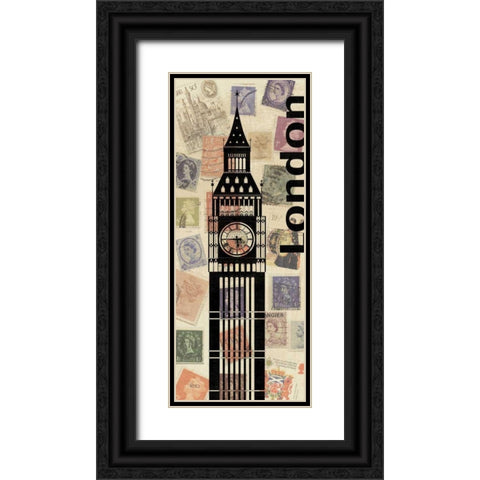 Via Mail II Black Ornate Wood Framed Art Print with Double Matting by Charron, Veronique