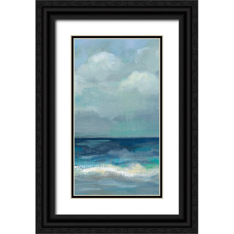 Clouds and Sea Crop Black Ornate Wood Framed Art Print with Double Matting by Vassileva, Silvia