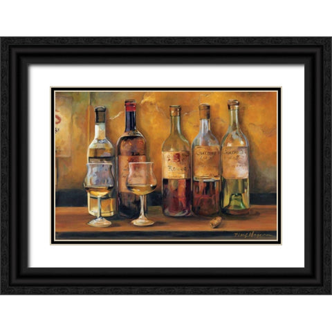 Cellar Whites Black Ornate Wood Framed Art Print with Double Matting by Hageman, Marilyn