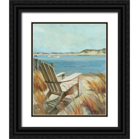 Sea Breeze Black Ornate Wood Framed Art Print with Double Matting by Hageman, Marilyn