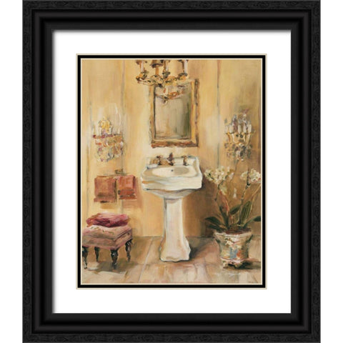 French Bath III Black Ornate Wood Framed Art Print with Double Matting by Hageman, Marilyn