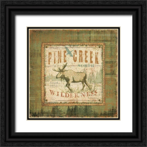 Outdoor Life II Black Ornate Wood Framed Art Print with Double Matting by Pela