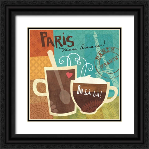 Cup-les I Black Ornate Wood Framed Art Print with Double Matting by Charron, Veronique