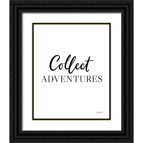 Simple Words II Black Ornate Wood Framed Art Print with Double Matting by Thorns, Becky