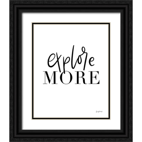 Simple Words VI Black Ornate Wood Framed Art Print with Double Matting by Thorns, Becky