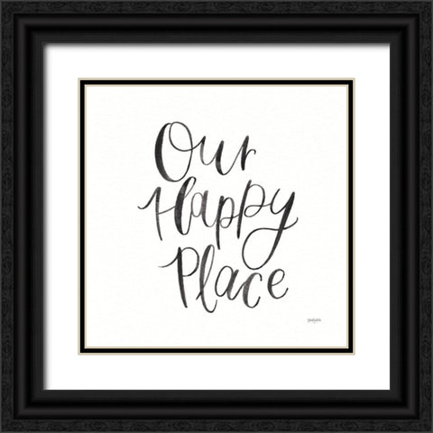 Home Sweet Home II BW Black Ornate Wood Framed Art Print with Double Matting by Jackson, Jenaya