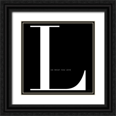 Love is for Love Black Ornate Wood Framed Art Print with Double Matting by Charro, Mercedes Lopez