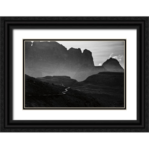 Dolomiti I Black Ornate Wood Framed Art Print with Double Matting by Aledanda