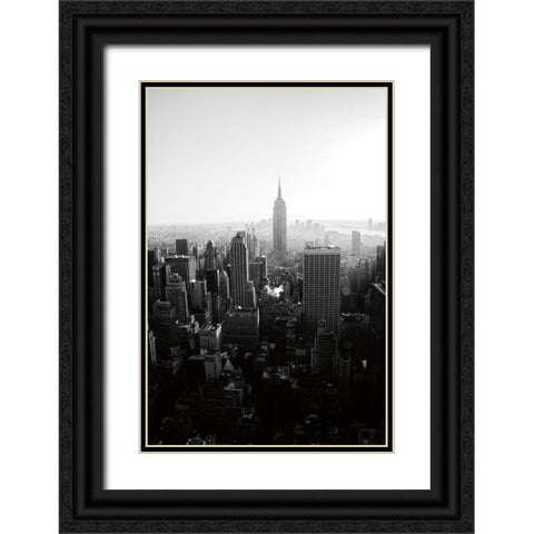 Empire Black Ornate Wood Framed Art Print with Double Matting by Aledanda