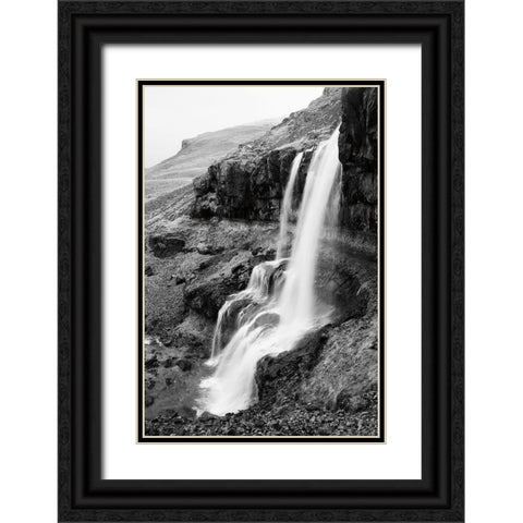 Hidden Waterfall Black Ornate Wood Framed Art Print with Double Matting by Marshall, Laura