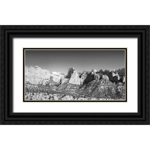 Kolob Canyons II Black Ornate Wood Framed Art Print with Double Matting by Marshall, Laura