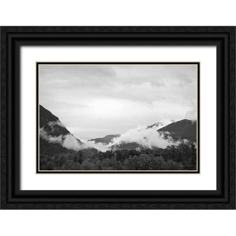 North Cascades II Black Ornate Wood Framed Art Print with Double Matting by Marshall, Laura