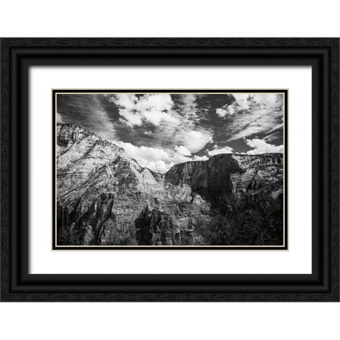 Scouts Landing I Black Ornate Wood Framed Art Print with Double Matting by Marshall, Laura