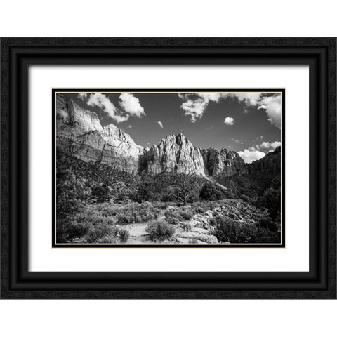 The Watchman II Black Ornate Wood Framed Art Print with Double Matting by Marshall, Laura