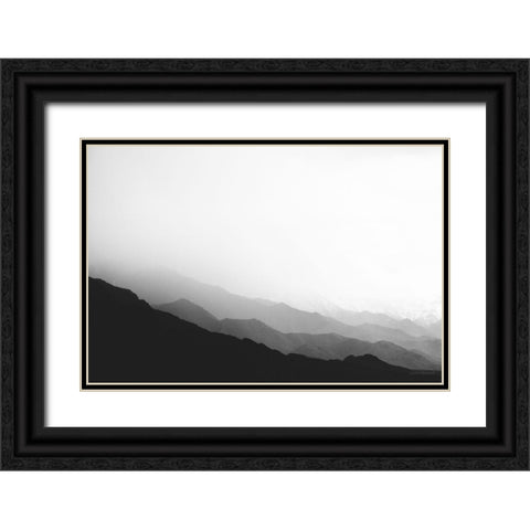 Virgin Mountains II Black Ornate Wood Framed Art Print with Double Matting by Marshall, Laura