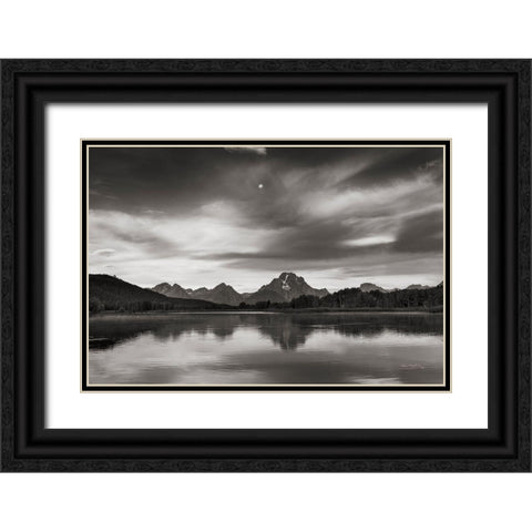 Oxbow Bend Black Ornate Wood Framed Art Print with Double Matting by Majchrowicz, Alan