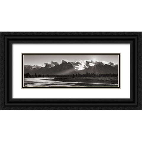 Snake River Black Ornate Wood Framed Art Print with Double Matting by Majchrowicz, Alan