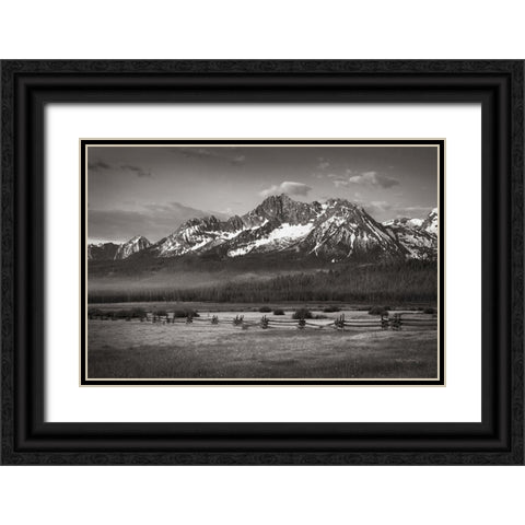 Stanley Basin Black Ornate Wood Framed Art Print with Double Matting by Majchrowicz, Alan