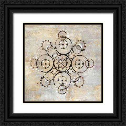 Neutral Mandala I Crop Black Ornate Wood Framed Art Print with Double Matting by Averinos, Melissa