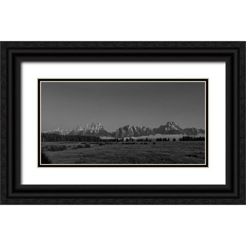Grand Tetons I Black Ornate Wood Framed Art Print with Double Matting by Eichman, Andre