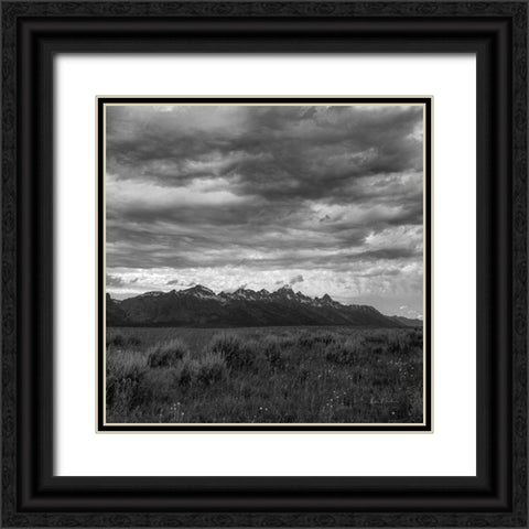 Grand Tetons II Black Ornate Wood Framed Art Print with Double Matting by Eichman, Andre