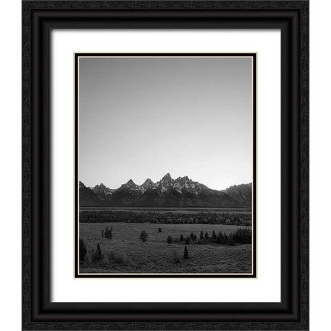 Grand Tetons III Black Ornate Wood Framed Art Print with Double Matting by Eichman, Andre