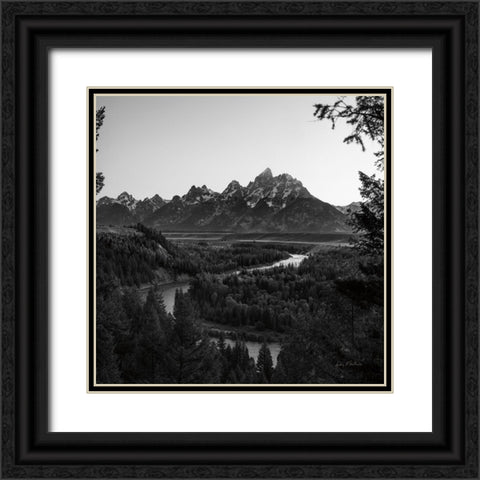 Grand Tetons IV Black Ornate Wood Framed Art Print with Double Matting by Eichman, Andre