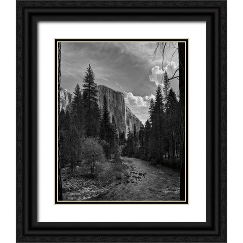 Yosemite II Black Ornate Wood Framed Art Print with Double Matting by Eichman, Andre