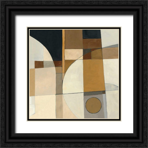 Champagne II Black Ornate Wood Framed Art Print with Double Matting by Schick, Mike