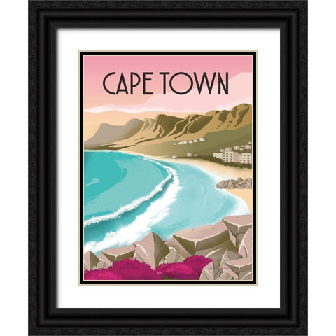 Cape Town South Africa Black Ornate Wood Framed Art Print with Double Matting by Escalante, Omar