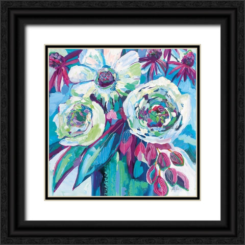 Vision Jewel Crop Black Ornate Wood Framed Art Print with Double Matting by Vertentes, Jeanette