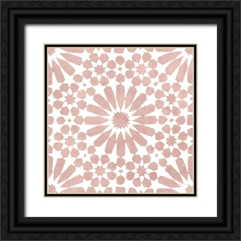 Simply Elegant IV Rose Gold Crop Black Ornate Wood Framed Art Print with Double Matting by Green, Nancy