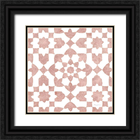 Simply Elegant XVI Rose Gold Crop Black Ornate Wood Framed Art Print with Double Matting by Green, Nancy
